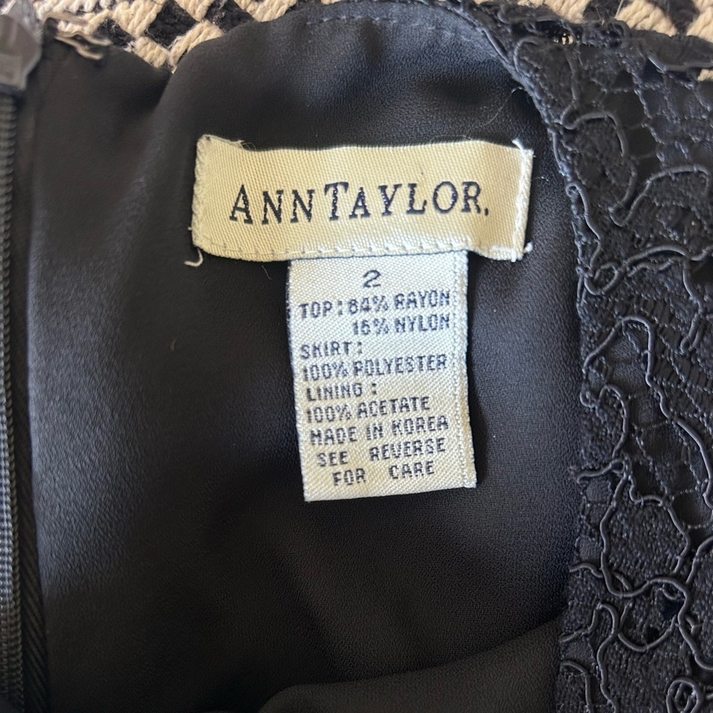 Ann Taylor Layered Black Sleeveless Dress - Picture 4 of 4